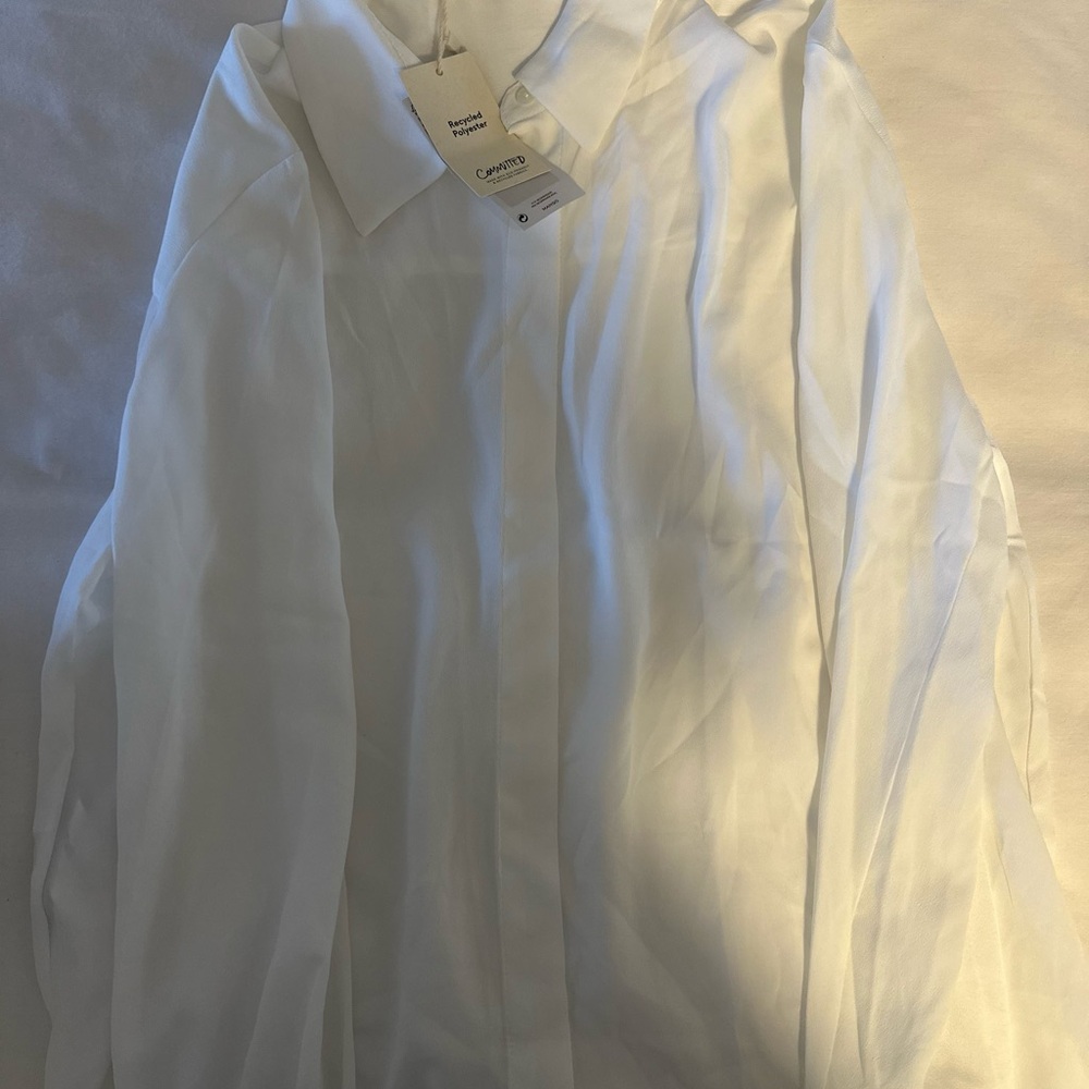 Mango Button-Up Blouse
